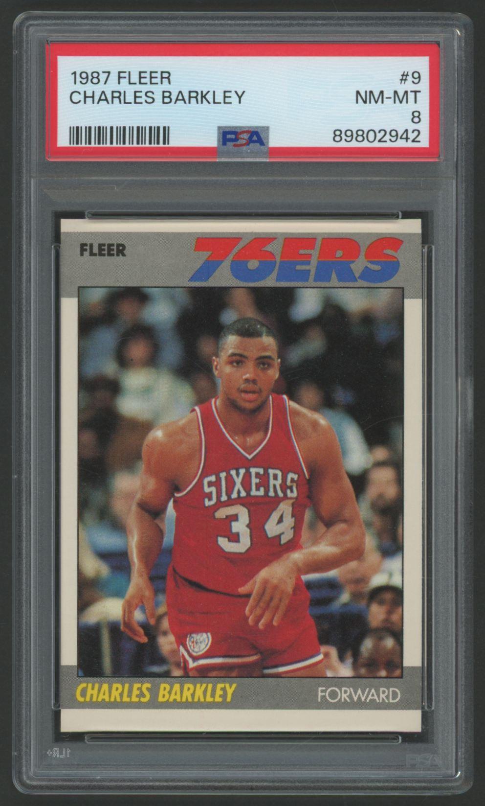 Charles Barkley 1987 Fleer #9 (PSA 8) at PristineAuction.com Charles Barkley 1987 Fleer #9 (PSA 8) at PristineAuction.com