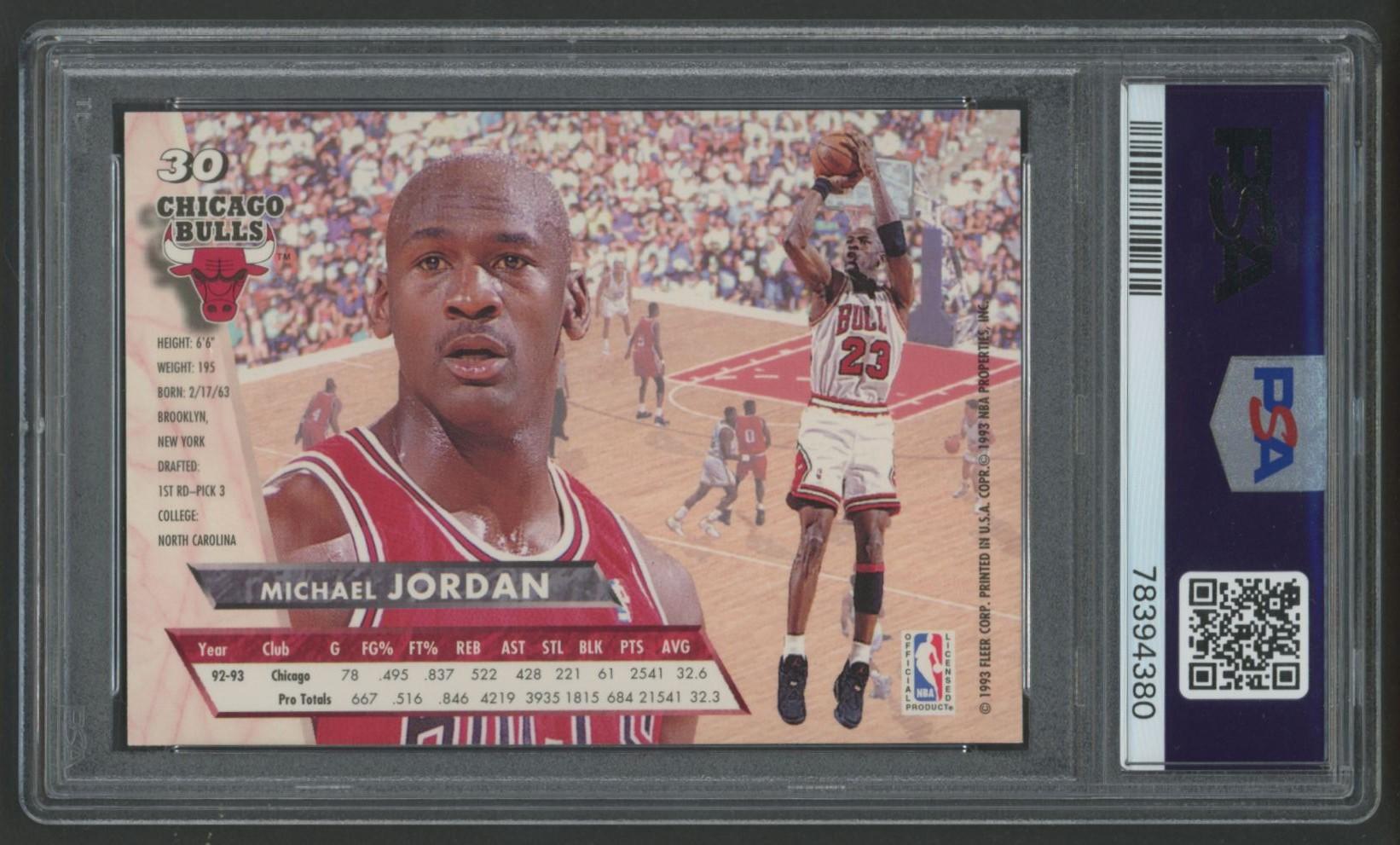 Michael Jordan 1996 Ultra #30 (PSA 9) at PristineAuction.com Michael Jordan 1996 Ultra #30 (PSA 9) at PristineAuction.com