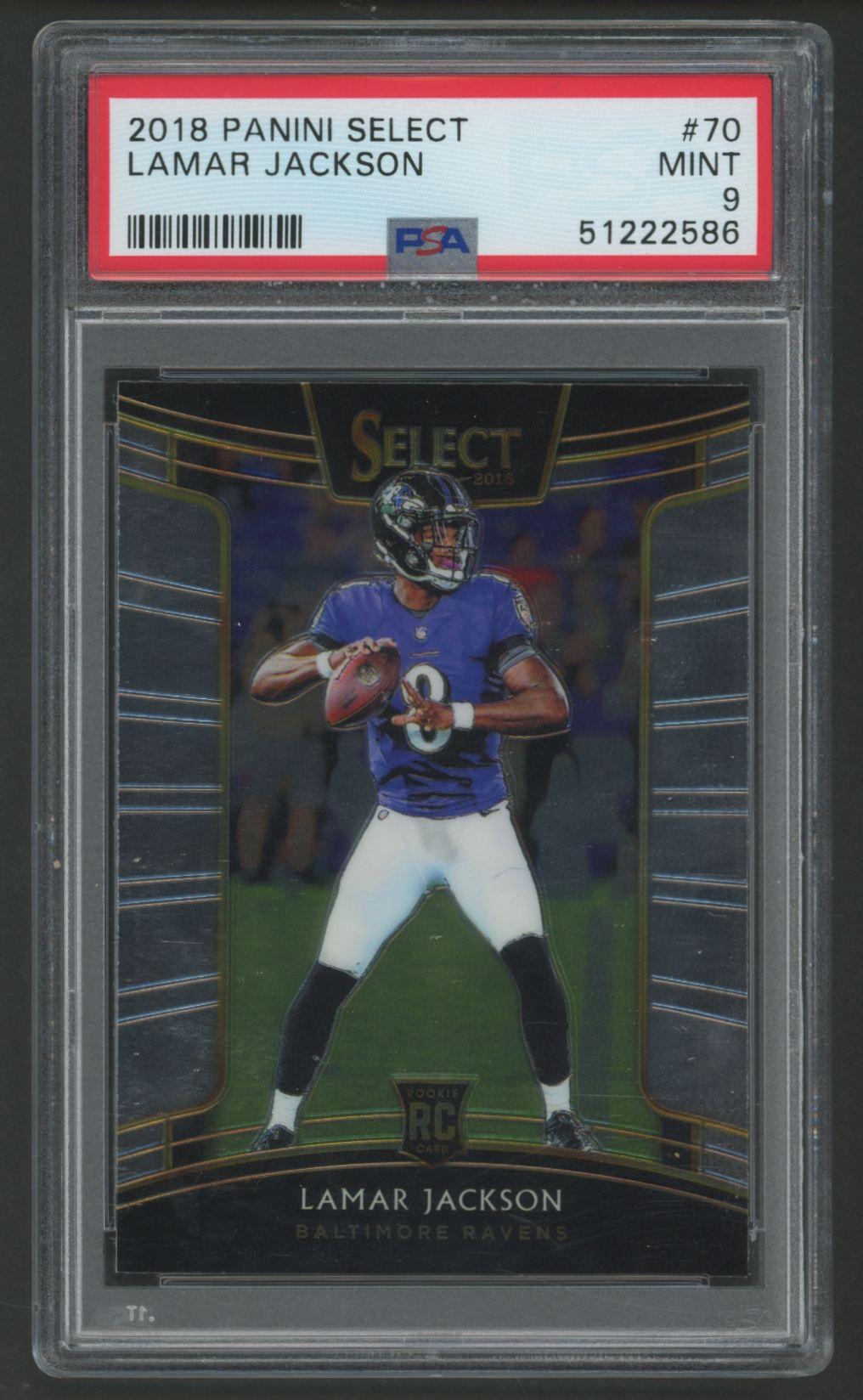 Lamar Jackson 2018 Select #70 RC (PSA 9) at PristineAuction.com Lamar Jackson 2018 Select #70 RC (PSA 9) at PristineAuction.com