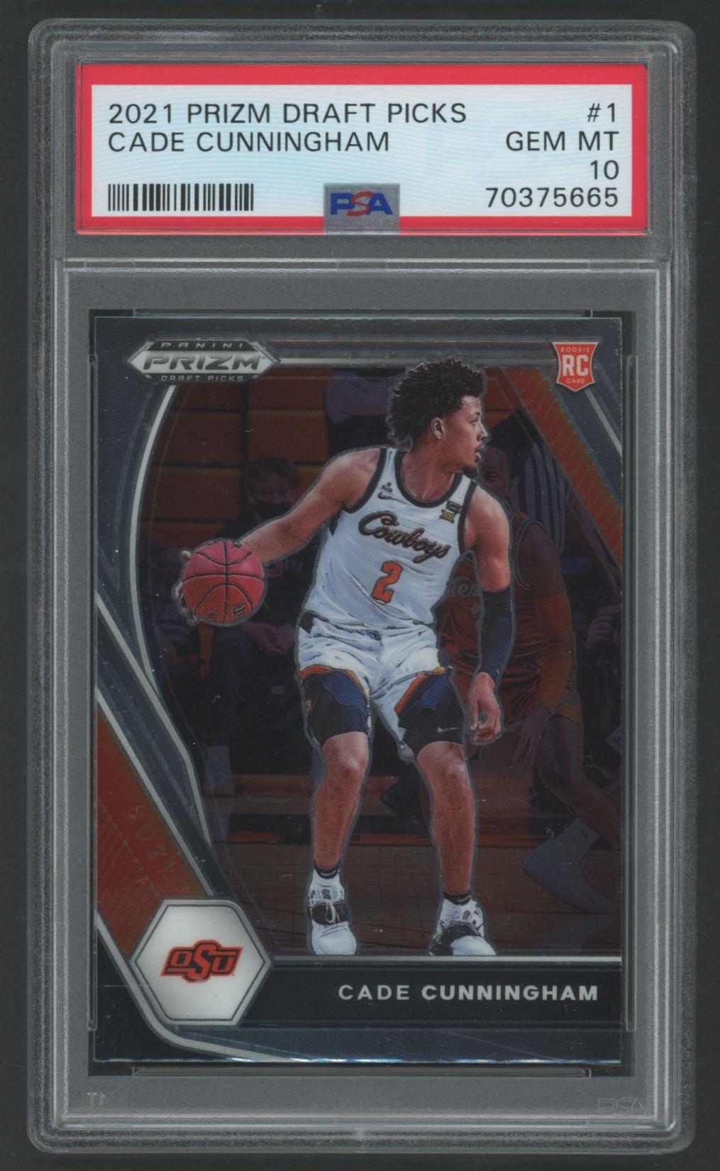 Cade Cunningham 2021 Panini Prizm Draft Picks #1 (PSA 10) at PristineAuction.com Cade Cunningham 2021 Panini Prizm Draft Picks #1 (PSA 10) at PristineAuction.com