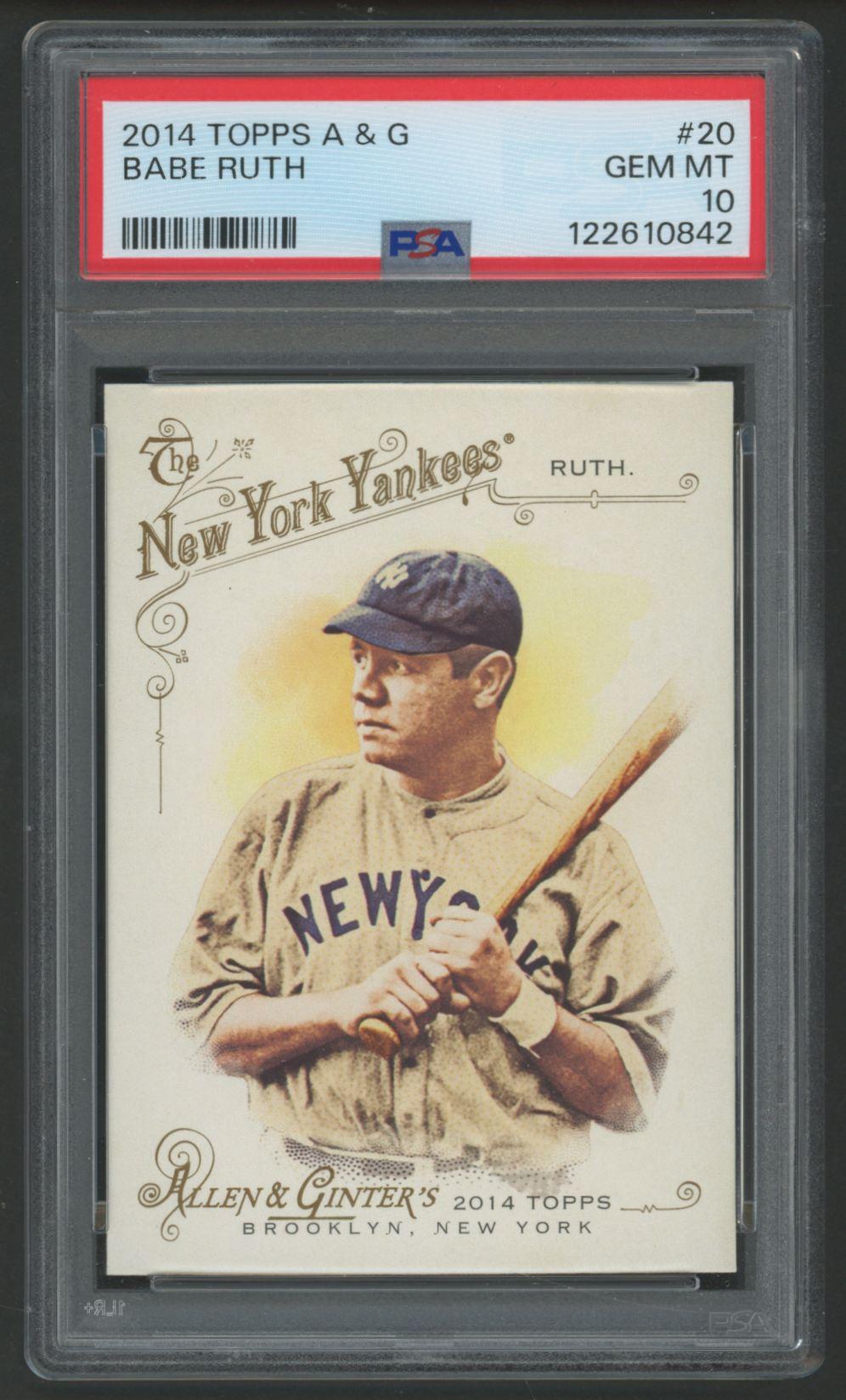 Babe Ruth 2014 Topps Allen & Ginter #20 (PSA 10) at PristineAuction.com Babe Ruth 2014 Topps Allen & Ginter #20 (PSA 10) at PristineAuction.com