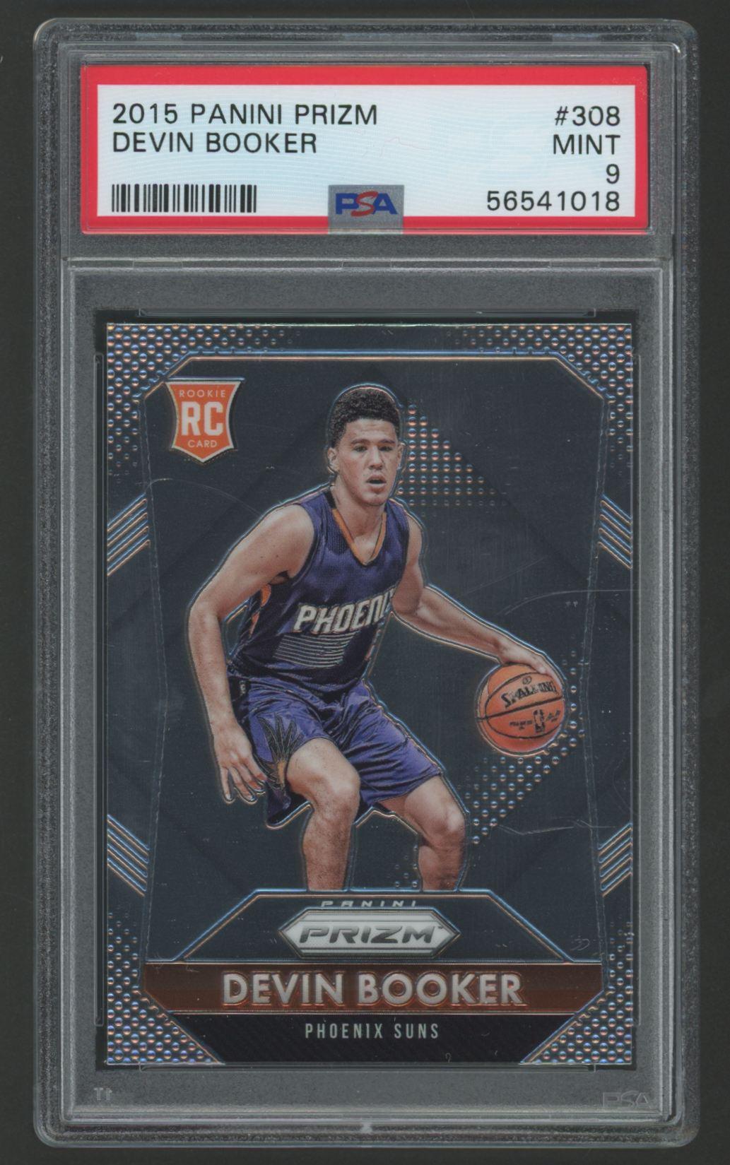 Devin Booker 2015 Panini Prizm #308 RC (PSA 9) at PristineAuction.com Devin Booker 2015 Panini Prizm #308 RC (PSA 9) at PristineAuction.com