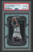 Allen Iverson 2023 Panini Prizm Draft Picks Silver #77 (PSA 10) at PristineAuction.com