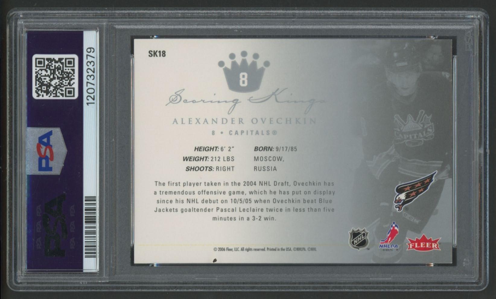 Alexander Ovechkin 2005 Ultra Scoring Kings #SK18 (PSA 8) at PristineAuction.com Alexander Ovechkin 2005 Ultra Scoring Kings #SK18 (PSA 8) at PristineAuction.com