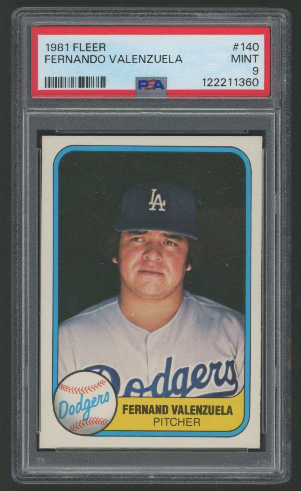 Fernando Valenzuela 1981 Fleer #140 (PSA 9) at PristineAuction.com Fernando Valenzuela 1981 Fleer #140 (PSA 9) at PristineAuction.com