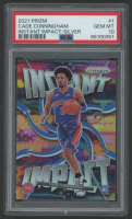 Cade Cunningham 2021 Panini Prizm Instant Impact Silver #1 (PSA 10) at PristineAuction.com