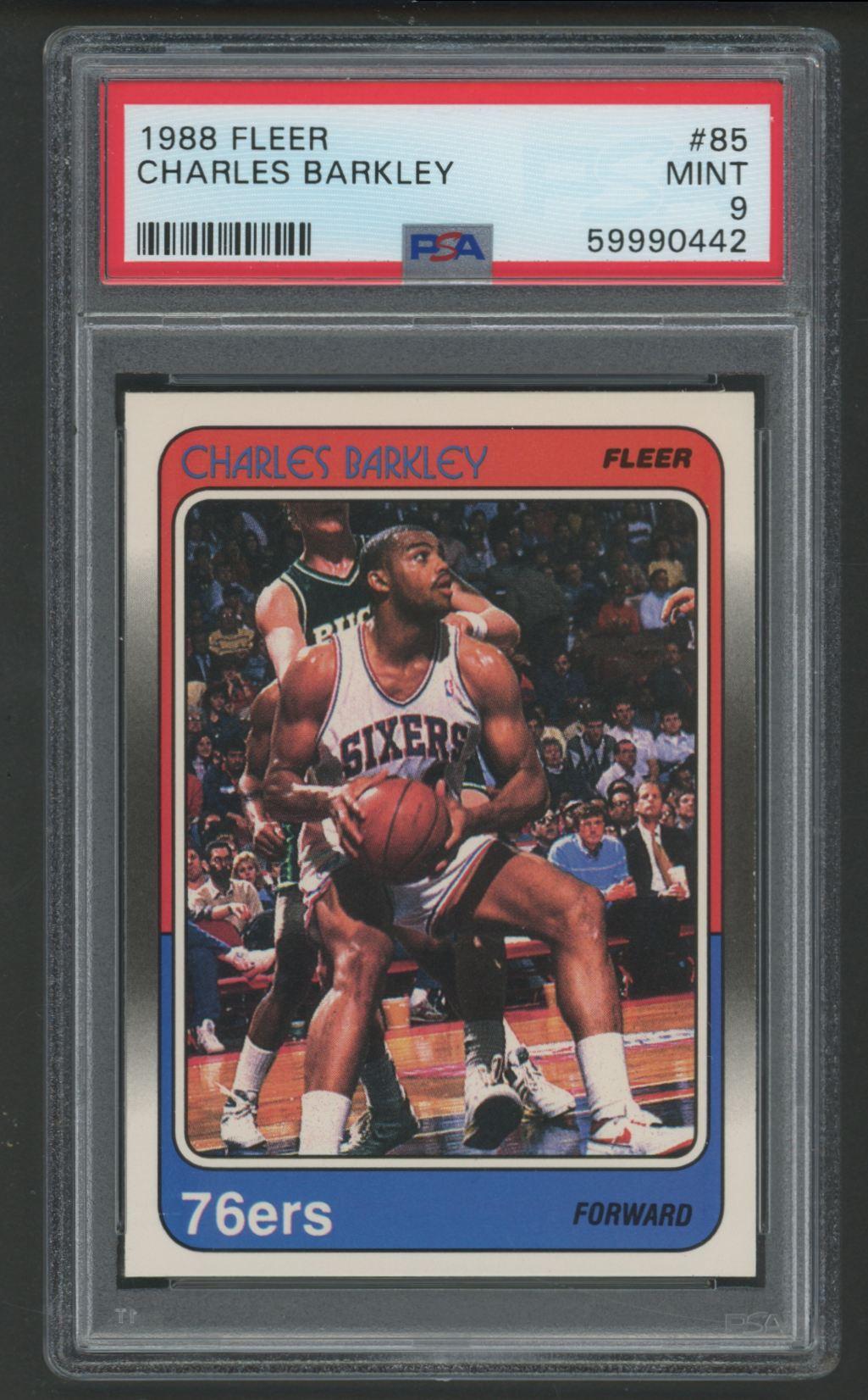 Charles Barkley 1988 Fleer #85 (PSA 9) at PristineAuction.com Charles Barkley 1988 Fleer #85 (PSA 9) at PristineAuction.com