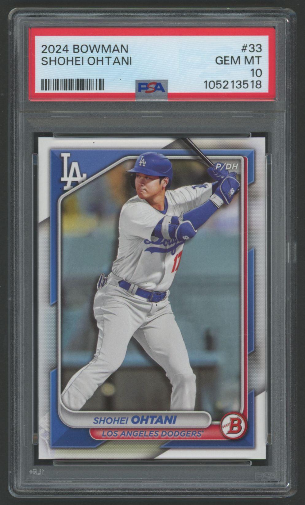 Shohei Ohtani 2024 Bowman #33 (PSA 10) at PristineAuction.com Shohei Ohtani 2024 Bowman #33 (PSA 10) at PristineAuction.com