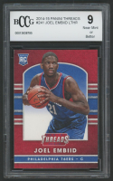 Joel Embiid 2014-15 Panini Threads Leather #241 (BCCG 9) at PristineAuction.com