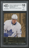 Auston Matthews 2016-17 Fleer Showcase SkyBox Premium Prospects #S30 #223/499 (BCCG 10) at PristineAuction.com