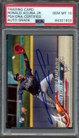 Ronald Acuna Jr. Signed 2018 Topps Update #US252 RD (PSA | Autograph Graded 10) at PristineAuction.com