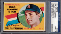 Carl Yastrzemski Signed 1960 Topps #148 RC (PSA | Autograph Graded 9) at PristineAuction.com