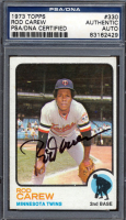 Rod Carew Signed 1973 Topps #330 (PSA) at PristineAuction.com