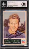 Dick LeBeau Signed 1965 Philadelphia #64 RC Inscribed "Best Wishes" (BGS) at PristineAuction.com