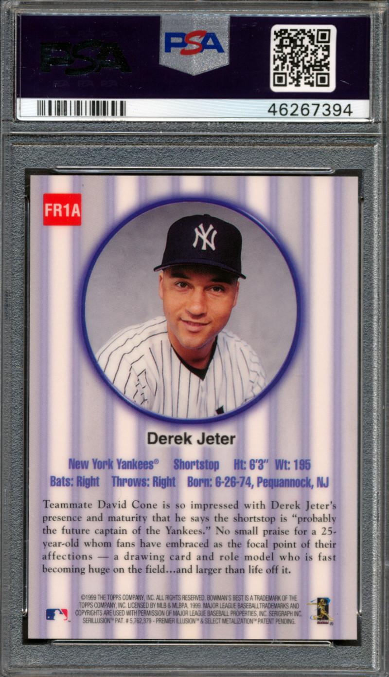 Derek Jeter 1999 Bowman's Best Franchise Favorites Autographs #FR1A (PSA 9) at PristineAuction.com Derek Jeter 1999 Bowman's Best Franchise Favorites Autographs #FR1A (PSA 9) at PristineAuction.com