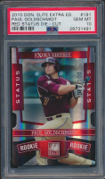 Paul Goldschmidt 2010 Donruss Elite Extra Edition Status Red Die Cut #191 #/100 (PSA 10) at PristineAuction.com