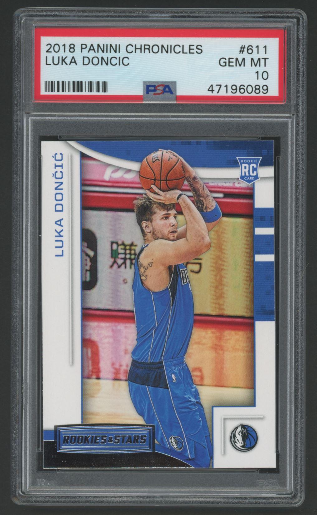 Luka Doncic 2018-19 Panini Chronicles #611 (PSA 10) at PristineAuction.com Luka Doncic 2018-19 Panini Chronicles #611 (PSA 10) at PristineAuction.com