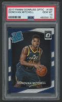 Donovan Mitchell 2017 Donruss Optic RR #188 RC (PSA 10) at PristineAuction.com