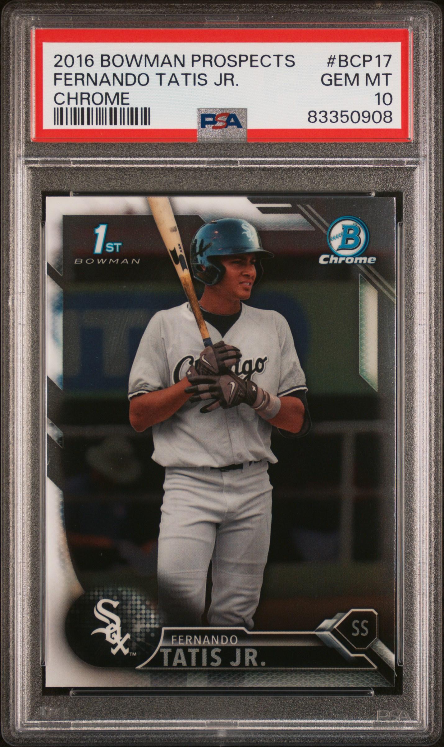 Fernando Tatis Jr. 2016 Bowman Chrome Prospects #BCP17 (PSA 10) at PristineAuction.com Fernando Tatis Jr. 2016 Bowman Chrome Prospects #BCP17 (PSA 10) at PristineAuction.com