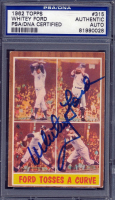 Whitey Ford Signed 1962 Topps #315 IA (PSA) at PristineAuction.com