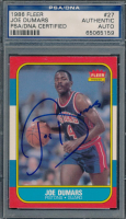 Joe Dumars Signed 1986-87 Fleer #27 RC (PSA) at PristineAuction.com
