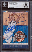 Dirk Nowitzki Signed 2013-14 Prestige Hardcourt Heroes #12 (BGS) at PristineAuction.com