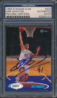 Dirk Nowitzki Signed 1998-99 Stadium Club #202 RC (PSA) at PristineAuction.com