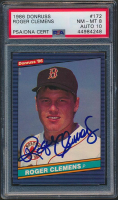 Roger Clemens Signed 1986 Donruss #172 (PSA 8 | Autograph Graded 10) at PristineAuction.com
