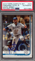 Fernando Tatis Jr. Signed 2019 Topps Base Set Photo Variations #410 / White jersey Retail Factory (PSA) at PristineAuction.com