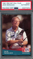 Jack Nicklaus Signed 1991 Pro Set #229 (PSA) at PristineAuction.com