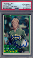 Larry Bird Signed 1981-82 Topps #4 (PSA) at PristineAuction.com