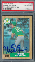 Mark McGwire Signed 1987 Topps #366 (PSA) at PristineAuction.com