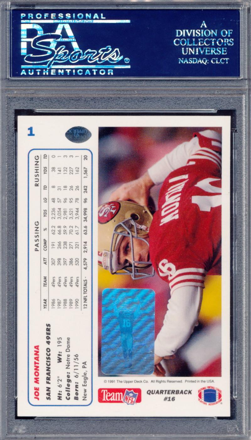 Joe Montana Signed 1991 Upper Deck #1P Promo (PSA | Autograph Graded 10) at PristineAuction.com Joe Montana Signed 1991 Upper Deck #1P Promo (PSA | Autograph Graded 10) at PristineAuction.com