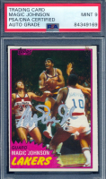 Magic Johnson Signed 1981-82 Topps #21 (PSA | Autograph Graded 9) at PristineAuction.com
