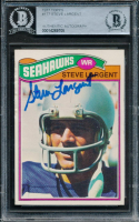 Steve Largent Signed 1977 Topps #177 RC (BGS) at PristineAuction.com