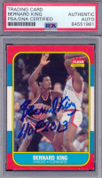 Bernard King Signed 1986-87 Fleer #60 Inscribed "HOF 2013" (PSA) at PristineAuction.com