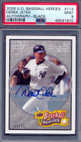 Derek Jeter 2008 UD Baseball Heroes Autograph Black #114 #10/25 (PSA 9) at PristineAuction.com