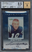 Johnny Unitas 1999 Score Supplemental Inscriptions #JU19 (BGS 8.5 | Autograph Graded 9) at PristineAuction.com
