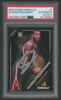 Giannis Antetokounmpo Signed 2013-14 Pinnacle #5 RC (PSA | Auto 9) at PristineAuction.com
