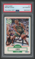 Reggie Lewis Signed 1990 Fleer #11 (PSA) at PristineAuction.com