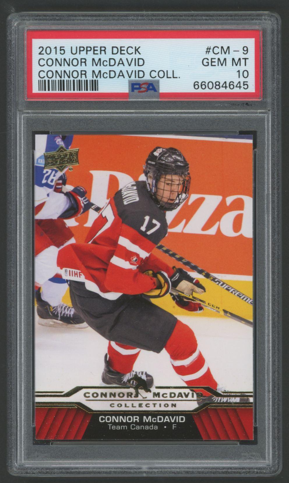 Connor McDavid 2015-16 Upper Deck Connor McDavid Collection #9 (PSA 10) at PristineAuction.com Connor McDavid 2015-16 Upper Deck Connor McDavid Collection #9 (PSA 10) at PristineAuction.com