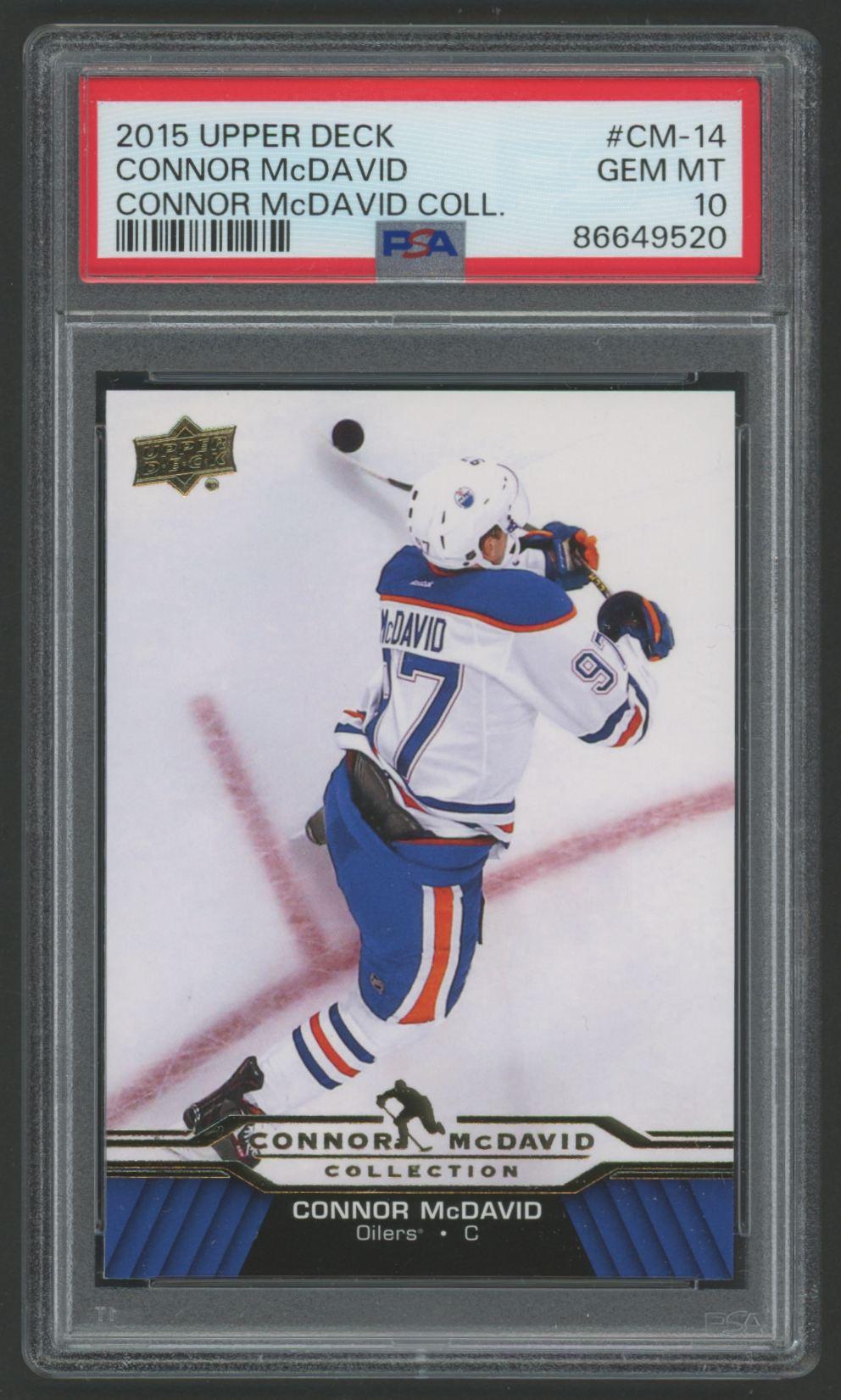 Connor McDavid 2015-16 Upper Deck Connor McDavid Collection #14 (PSA 10) at PristineAuction.com Connor McDavid 2015-16 Upper Deck Connor McDavid Collection #14 (PSA 10) at PristineAuction.com