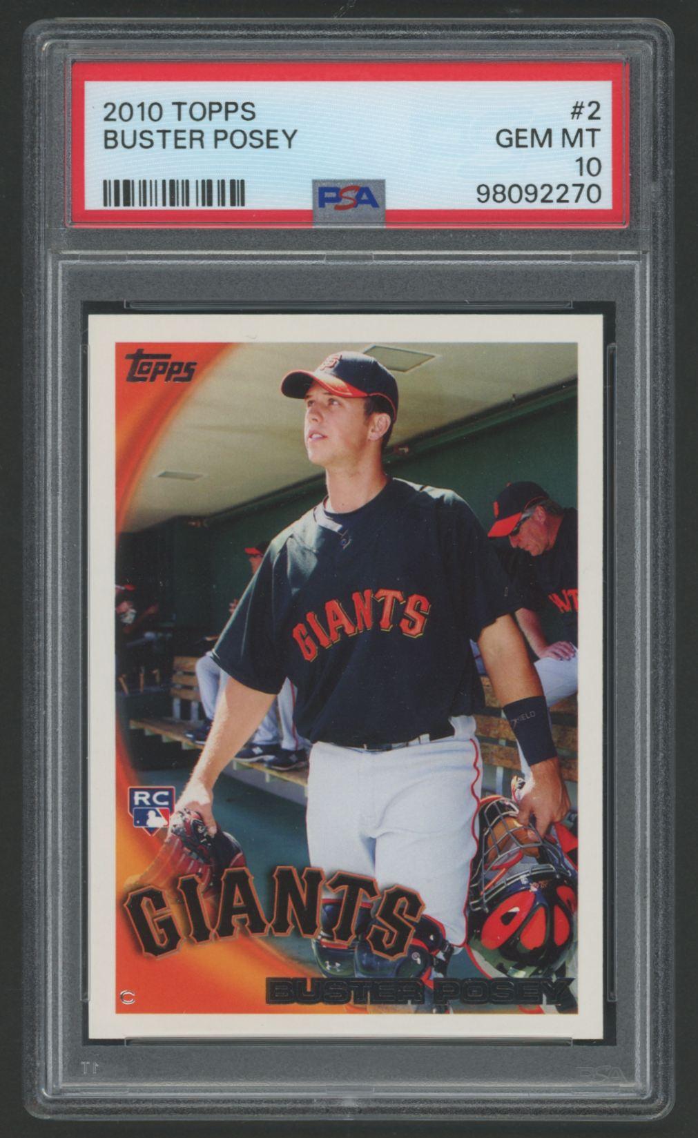 Buster Posey 2010 Topps #2 RC (PSA 10) at PristineAuction.com Buster Posey 2010 Topps #2 RC (PSA 10) at PristineAuction.com