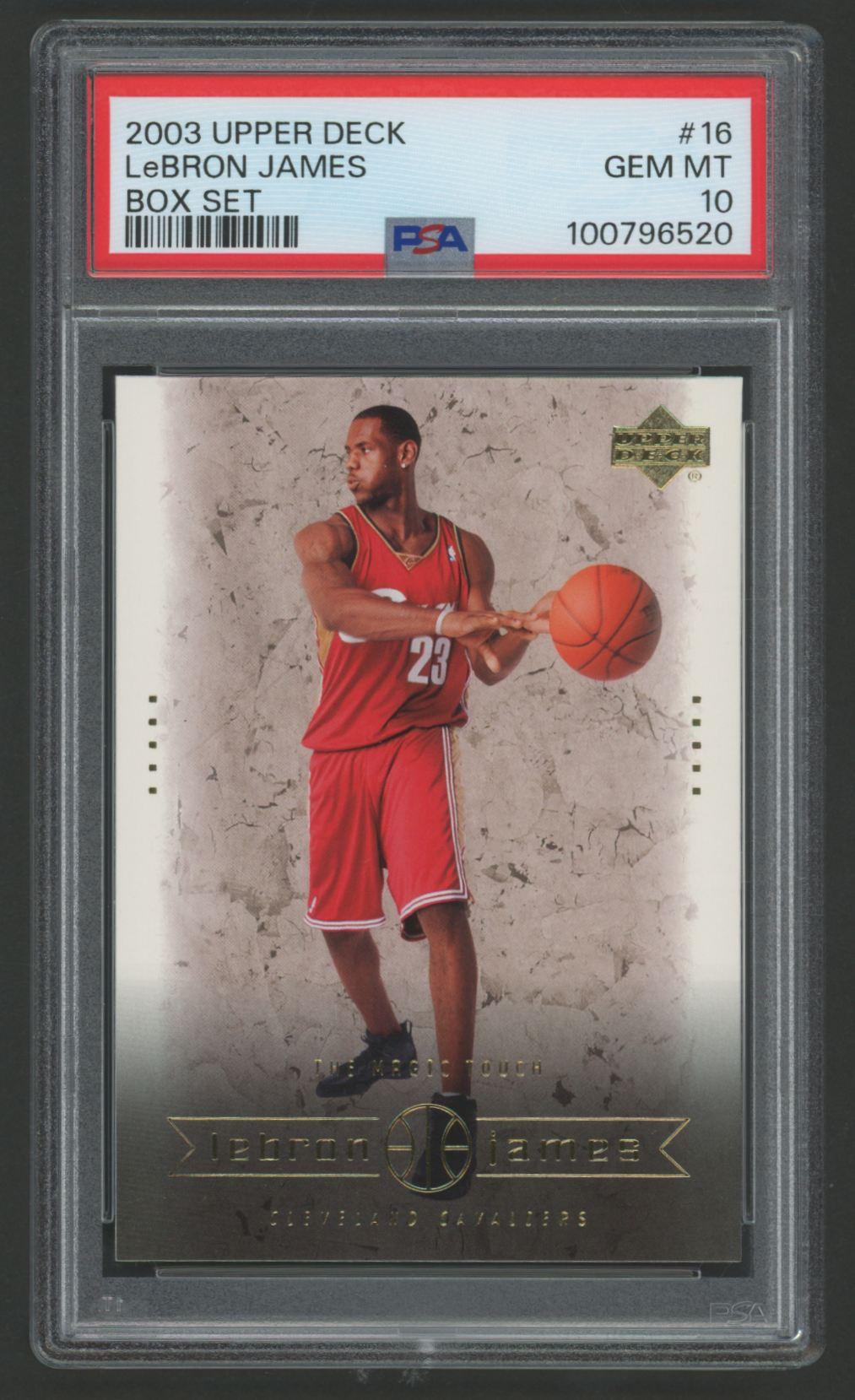 Lebron James 2003 Upper Deck Lebron James Box Set #16 RC (PSA 10) at PristineAuction.com Lebron James 2003 Upper Deck Lebron James Box Set #16 RC (PSA 10) at PristineAuction.com