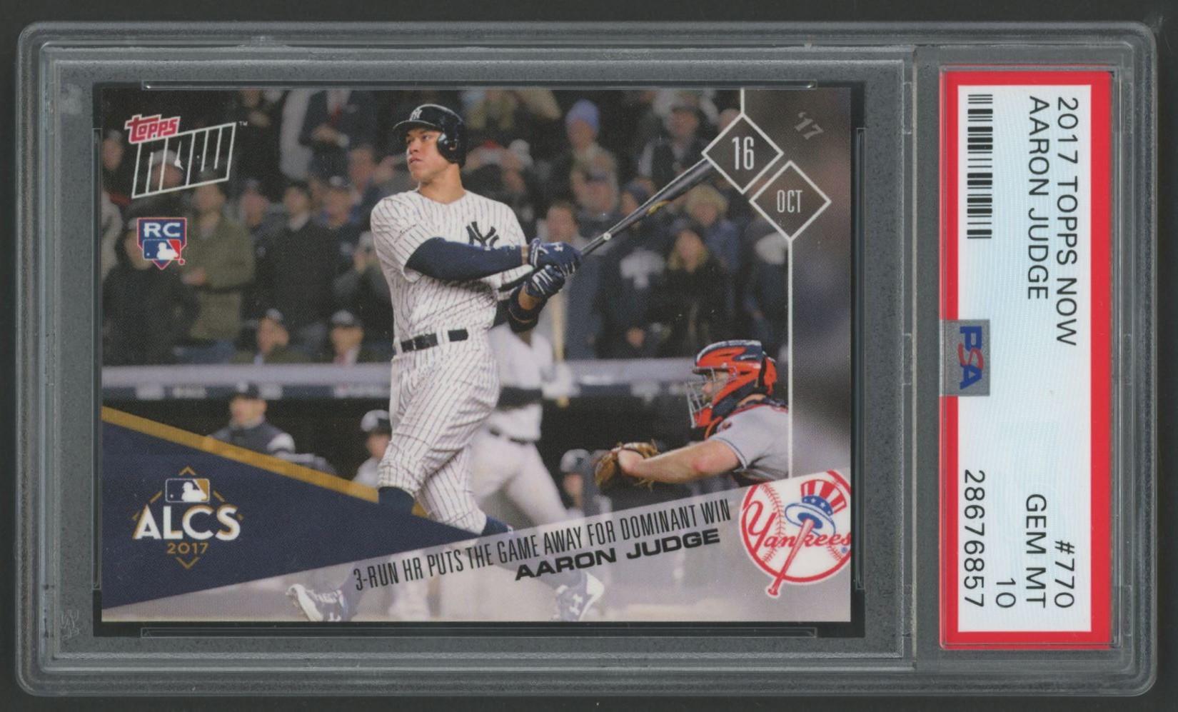 Aaron Judge 2017 Topps Now #770 (PSA 10) at PristineAuction.com Aaron Judge 2017 Topps Now #770 (PSA 10) at PristineAuction.com