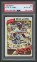 Eddie Murray Signed 1980 Topps #160 (PSA) at PristineAuction.com
