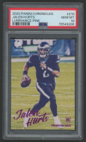 Jalen Hurts 2020 Panini Luminance Pink #210 RC / Chronicles (PSA 10) at PristineAuction.com