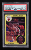 Michael Jordan 1991 Kenner Starting Lineup Cards #13 Dribbling (PSA 8) at PristineAuction.com