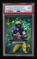 J.J. McCarthy. 2023 Wild Card 5 Card Draw Stacked Deck Jack of Hearts Green Crystal #SDJM RC #2/3 (PSA 9) at PristineAuction.com