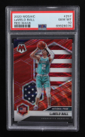 LaMelo Ball 2020-21 Panini Mosaic Mosaic Red Wave #257 RC (PSA 10) at PristineAuction.com